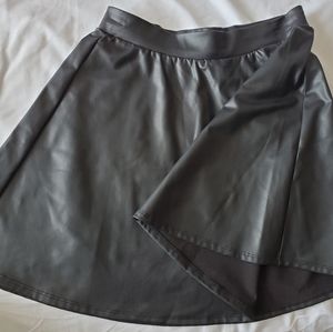 Faux leather skirt